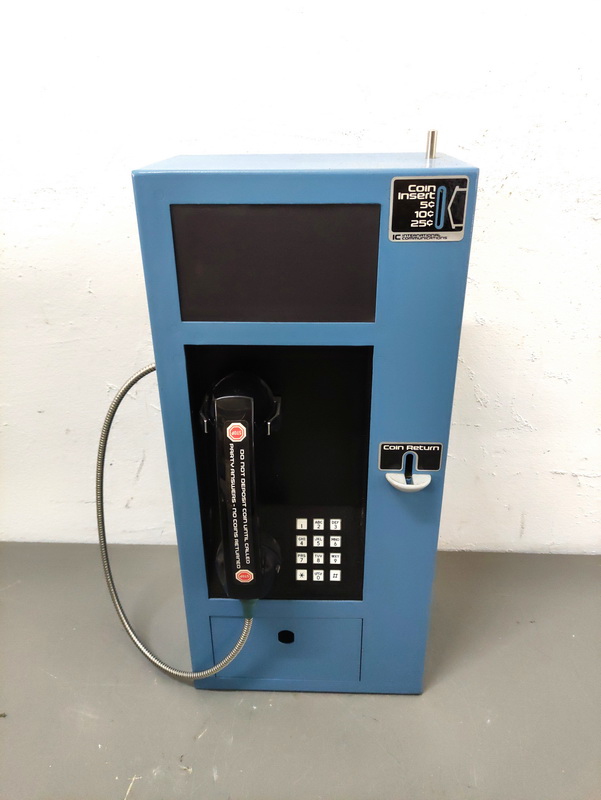 telefono cabina monedas colgar metal 53x24.5x15.5 1u